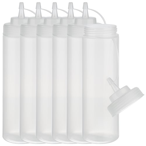 6 Piece Set Squeeze Bottles (White) STDP-93256