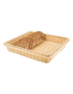 Polpropylene Rattan Basket 32.5×26.5cm (Natural) STDP-40222