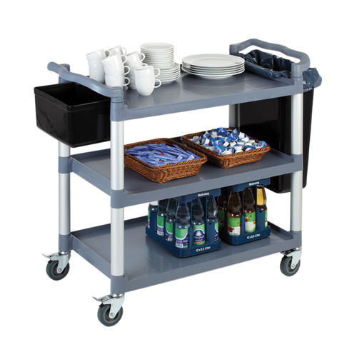 Polprop/Aluminium 3 Tier Serving Trolley STDP-11945