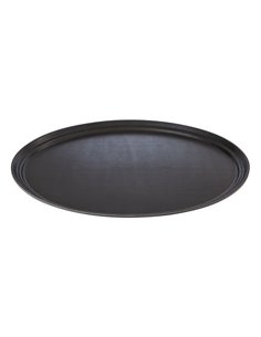 Black Oval Non-Slip Tray 56 x 68.5cm STDP-CB1008