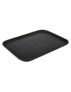 Black Rectangular Non-Slip Tray 35.5 x 45.5cm STDP-CB1004