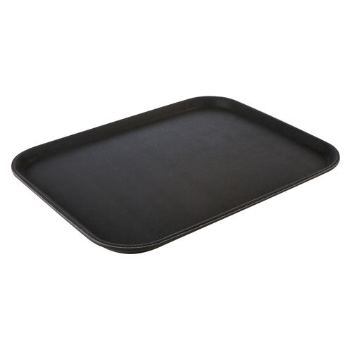 Black Rectangular Non-Slip Tray 35.5 x 45.5cm STDP-CB1004