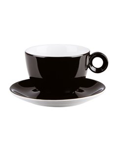 Black Bowl Shaped Cup 8oz STDP-820003BL