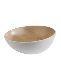 Frida Lock Melamine Bowl (White) 28.5cm / 11″ STDP-84924