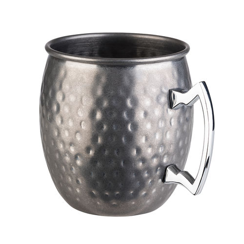 Stainless Steel Antique Hammered look Moscow Mule Barrel Mug STDP-93346