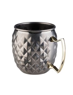 Stainless Steel Antique look Moscow Mule Barrel Mug STDP-93333