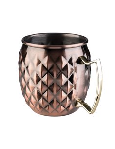 Antique Copper look Moscow Mule Barrel Mug, Stainless Steel STDP-93331