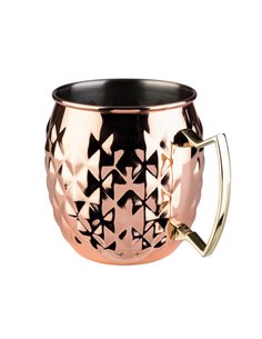 Glossy Copper look Moscow Mule Barrel Mug, Stainless Steel STDP-93332