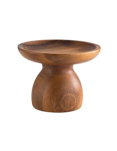 Acacia Wood Cake Stand 13cm / 5.1″, height 9cm / 3.5″ STDP-33291