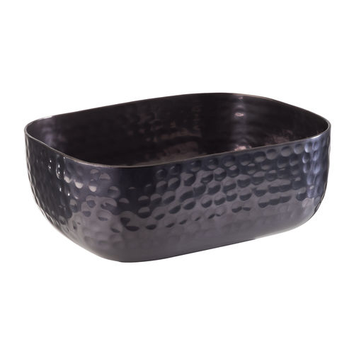 Aluminium ‘Gunmetal look’ Hammered Bowl 15.5 x 12cm STDP-40692