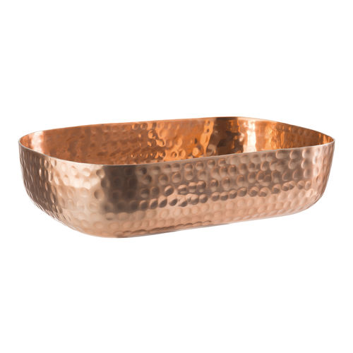 Aluminium ‘Copper look’ Hammered Bowl 23 x 15.5cm STDP-40694