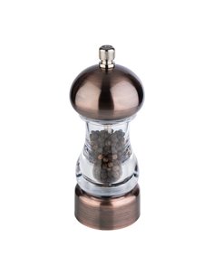 Carbon Steel ‘Copper’ Salt mill 6cm / 2.4″, H:15cm / 5.9″ STDP-40552