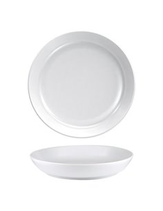 Nordika White Deep Plate 24cm STDP-110024W