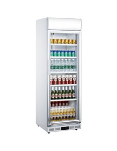 Commercial Drink cooler Upright 352 litres Dynamic cooling Hinged glass door Canopy light | Stalwart DA-LG352DF