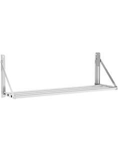 Tube Style Foldable Wall Shelf Stainless Steel 1000mm | Stalwart DA-331003