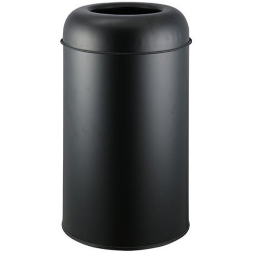 Commercial Open-Top Waste Bin 65 Litres Black | Stalwart DA-JY980065LBLACK