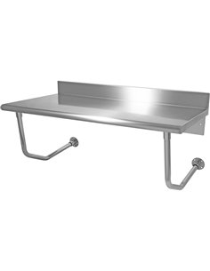 Professional Wall Mounted Work table Stainless steel 1200x600x900mm | Stalwart DA-WMTB60120