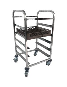 Commercial Dishwasher Basket Trolley Stainless steel 5 levels 550x510x1000mm | Stalwart DA-RT5505