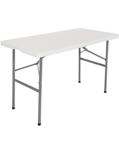 Folding Catering Table 4ft White Plastic | DA-HQZ122