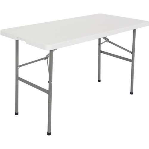 Folding Catering Table 4ft White Plastic | DA-HQZ122