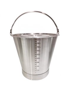 Ice Bucket with Scale 20 Litres Stainless Steel | Stalwart SBC020