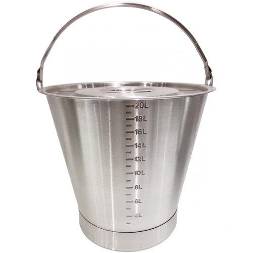 Ice Bucket with Scale 20 Litres Stainless Steel | Stalwart SBC020