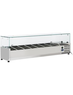 Refrigerated Servery Prep Top 1500mm 7xGN1/4 Depth 330mm | DA-PT15