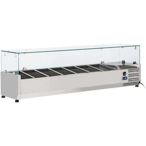 Refrigerated Servery Prep Top 1500mm 7xGN1/4 Depth 330mm | DA-PT15