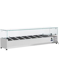 Refrigerated Servery Prep Top 1600mm 7xGN1/4 Depth 330mm | DA-PT16