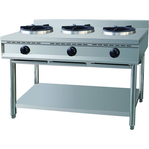 Professional Gas Wok Stove on Open base 3 burners 3x10kW | DA-THZ3