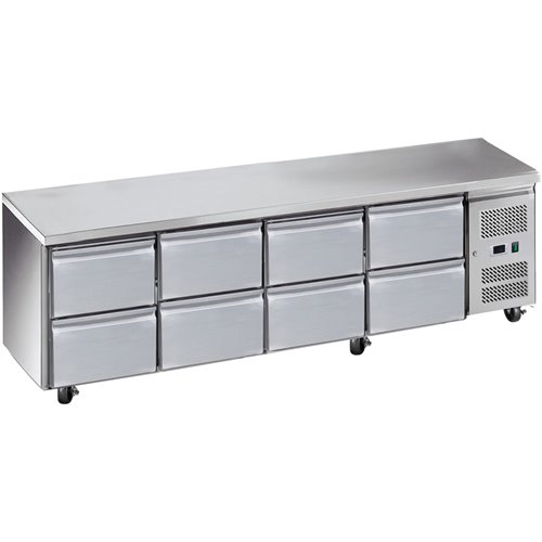 Commercial Refrigerated Counter 8 Drawers Depth 700mm | DA-8DRG41V