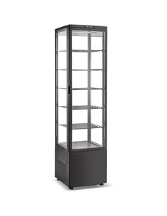 Upright Display Fridge 288 litres 4 shelves Black 1 flat door | DA-CL288B