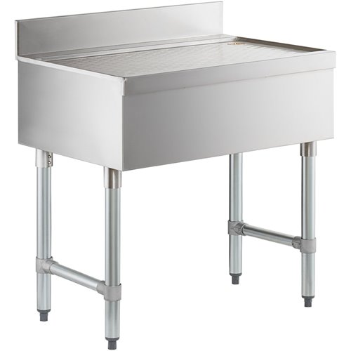 Commercial Bar Drainboard with Backsplash Stainless steel 760x470x760mm | DA-BDU1830