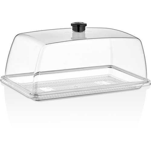 Polycarbonate Gastronorm Tray with Dome cover GN1/3 | Stalwart DA-GFT13-GF13