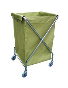 Foldable X-Shape Linen Trolley 620x625x985mm | Stalwart DA-JYXLC312