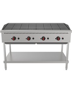 Commercial Gas Chargrill Freestanding 1200mm Width | Stalwart DA-MGL48MF