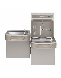 Elkay EZH20 Filtered Water Bottle Filling Station with Bi-Level Cooler LZSTL8WSS2K