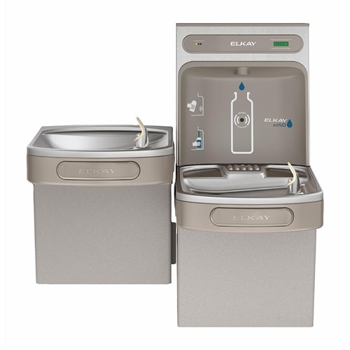 Elkay EZH20 Filtered Water Bottle Filling Station with Bi-Level Cooler LZSTL8WSS2K