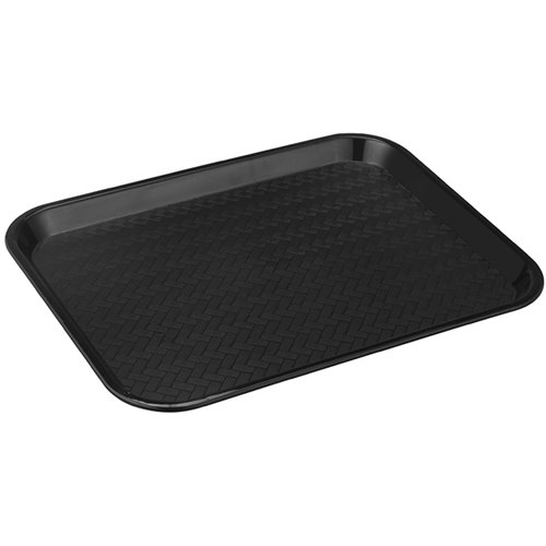 Serving Tray Rectangular 350x270mm Black | Stalwart DA-ST3527