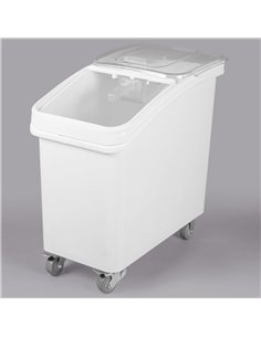 Mobile Ingredient Bin 105 litre Transparent lid | Stalwart DA-BITR27