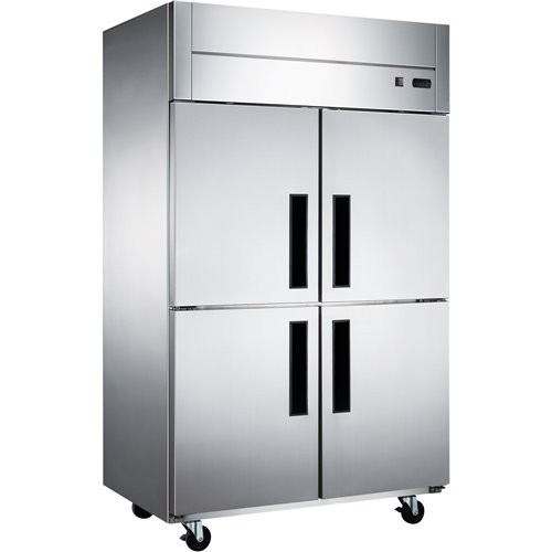 Commercial Refrigerator Stainless Steel Upright cabinet 2 split doors 1200 litre Fan cooling | Stalwart DA-Z10DF