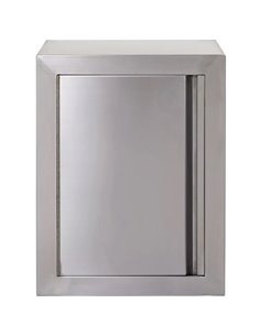 Wall cabinet with Sliding Doors Stainless steel Width 600mm Depth 400mm | Stalwart DA-VWC64D