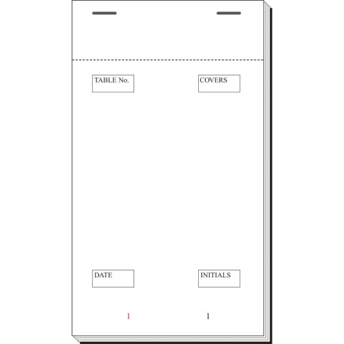 Restaurant And Kitchen Check Pad