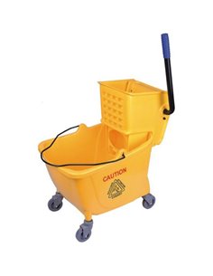 Professional Mop Bucket with Side Press Wringer 32 Litres | Stalwart DA-JYMWF3204