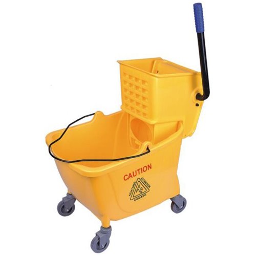 Professional Mop Bucket with Side Press Wringer 32 Litres | Stalwart DA-JYMWF3204