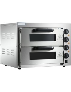 Electric Pizza oven 4+4 pizzas of 8'' | Stalwart DA-HEP2ST