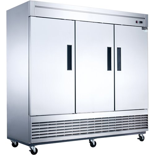 1800lt Commercial Upright Refrigerator Triple Door Stainless Steel | Stalwart DA-D83R