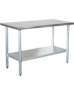 Commercial Stainless Steel Work Table Bottom shelf 1200x600x900mm | Stalwart DA-WT60120G