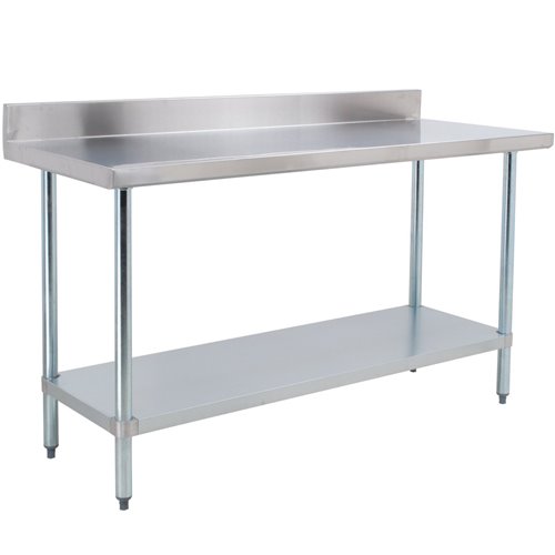 Commercial Stainless Steel Work Table Upstand 1800x600x900mm | Stalwart DA-WT60180GB