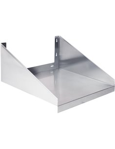 Microwave Shelf Stainless steel 600x600mm | Stalwart DA-MWS2424